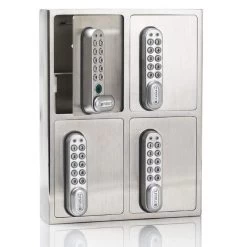 Masunt Elektronischer Schlüsselsafe E-Code 4 Fächer, -Burg Wächter Store KS14X0E 5 cRdCEFoe