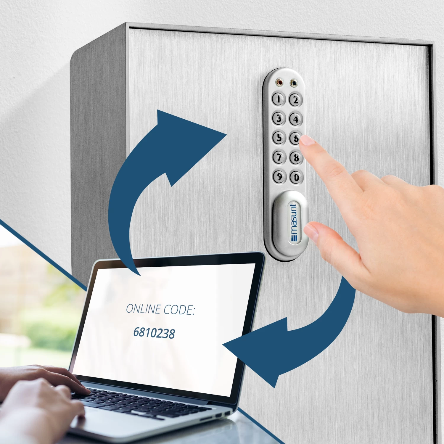 Masunt Elektronischer Schlüsselsafe E-Code XL 4 Masunt Elektronischer Schlüsselsafe E-Code XL – Bild 2