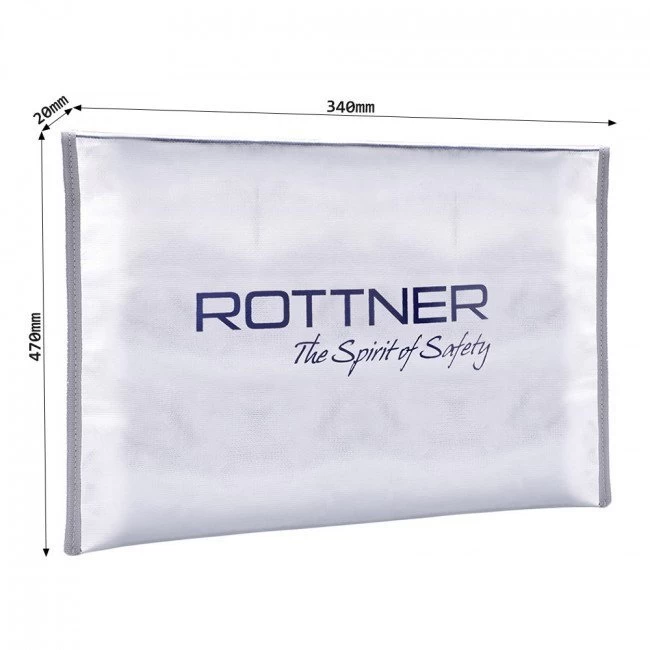 Rottner Feuerfeste Dokumententasche Mit Reißverschluss DIN A3 3 Rottner Feuerfeste Dokumententasche Mit Reißverschluss DIN A3